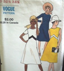 8020 VOGUE 70 SEMI FIT INSET BAND SLVS OR NOT DRESS PATTERN 10